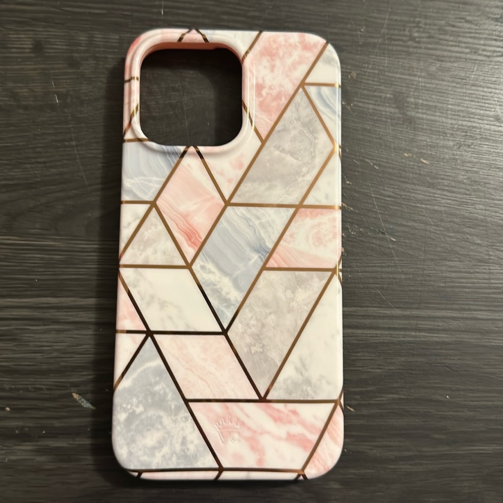 iPhone 14 PRO MAX Case Compatible with MagSafe (Geometric Marble)